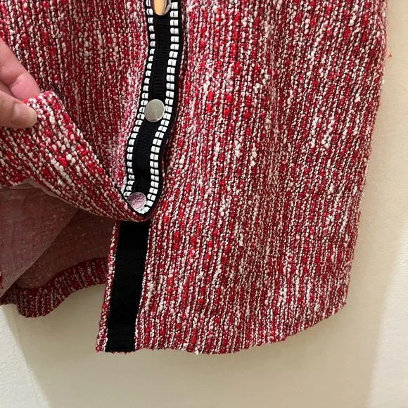 Maje Renati Tweed Dress in Rouje, FR Size 36 (US S) - Picture 12 of 16